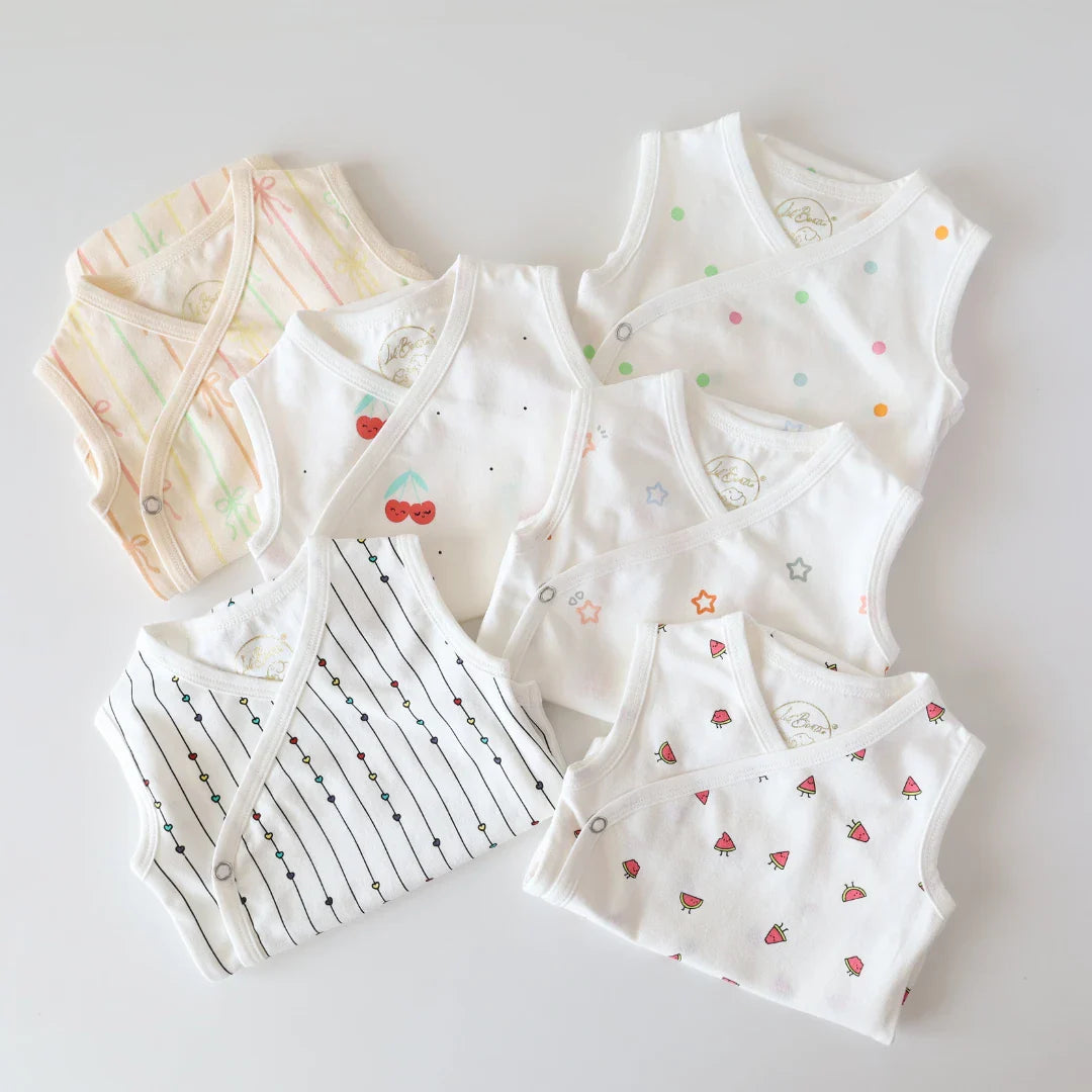 Baby Newborn Quilted Apple Kimono Romper main image 0
