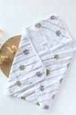 Blossom Muslin-Hooded Baby Towel