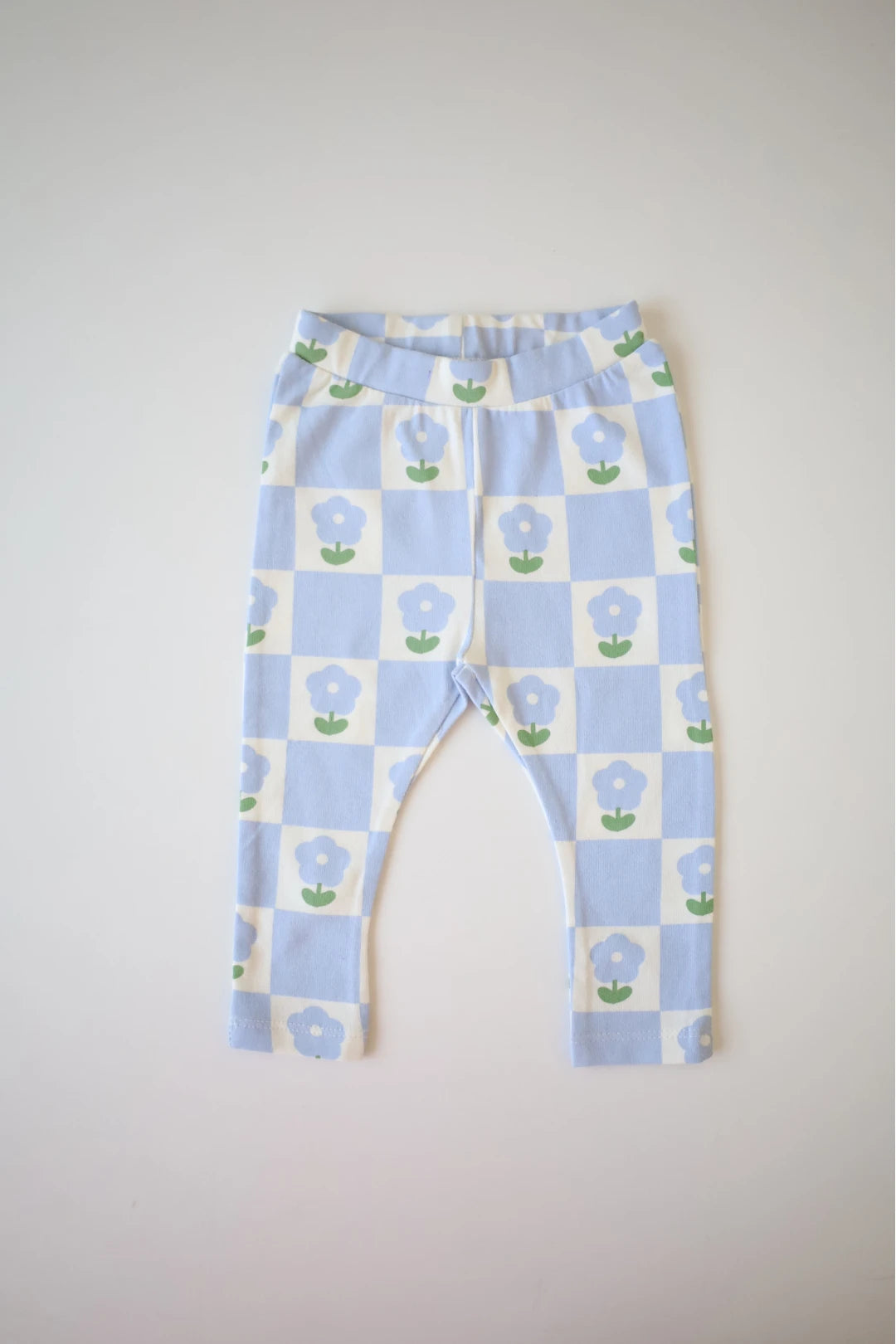 Blue-Checked-Baby-Girls-Leggings