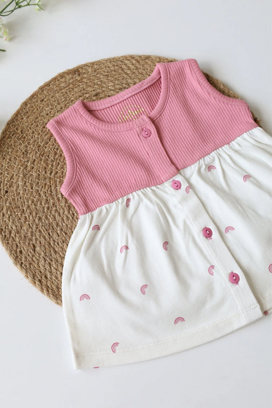 Blush Bow-Baby Frock