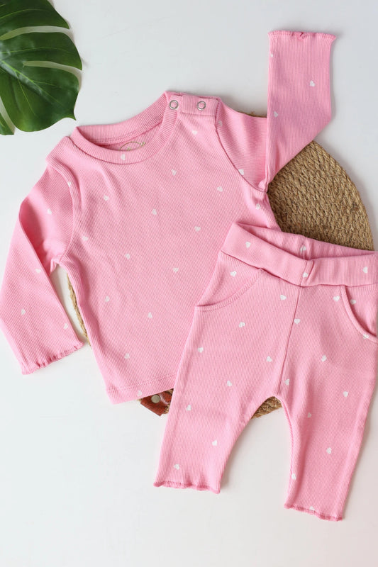 Blush-Heart-Pointelle-Kids-T-Shirt-and-Pant-Set