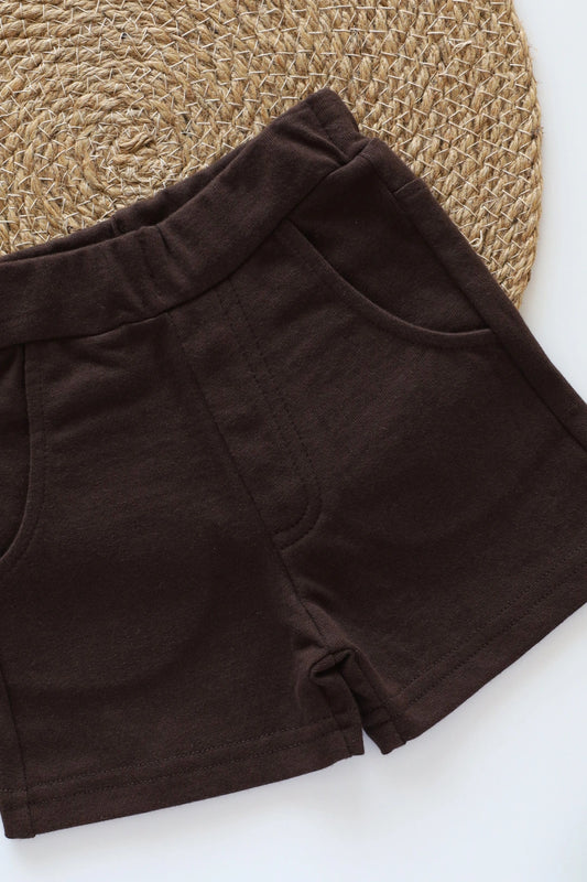 Brown-Truffle-Kids-Shorts