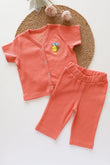 Bumble Bee-RibKnit-Unisex Baby Top and Pant Set