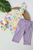 Camo Fluff-Kids T-Shirt and Pant Set