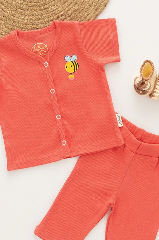 Cheery-Buzz-RibKnit-Unisex-Baby-Top-and-Pant-Set