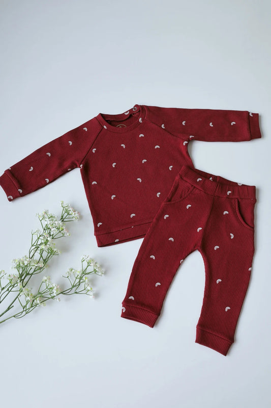 Crimson-Rib-Knit-Kids-Top-and-Pant
