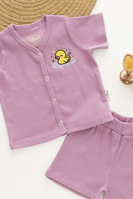 Ducky-Doo-RibKnit-Newborn-Jabla-and-Shorts
