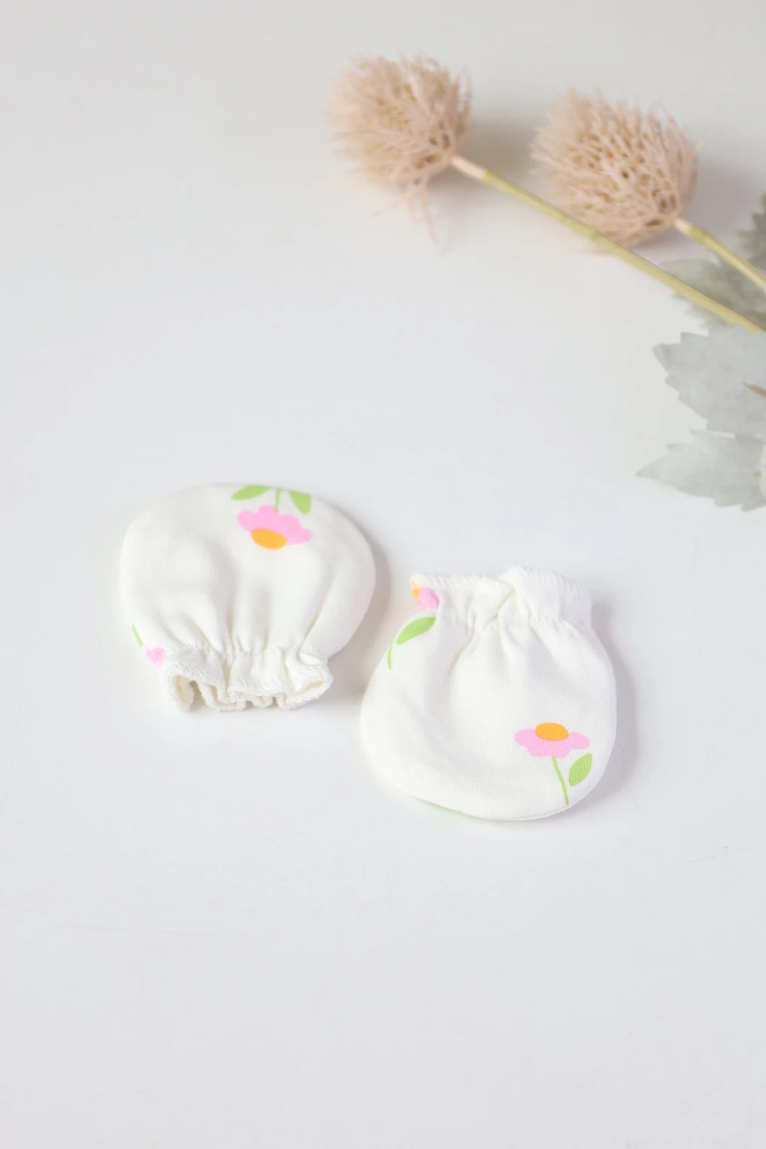 Floral-Fluff-Baby-Mittens