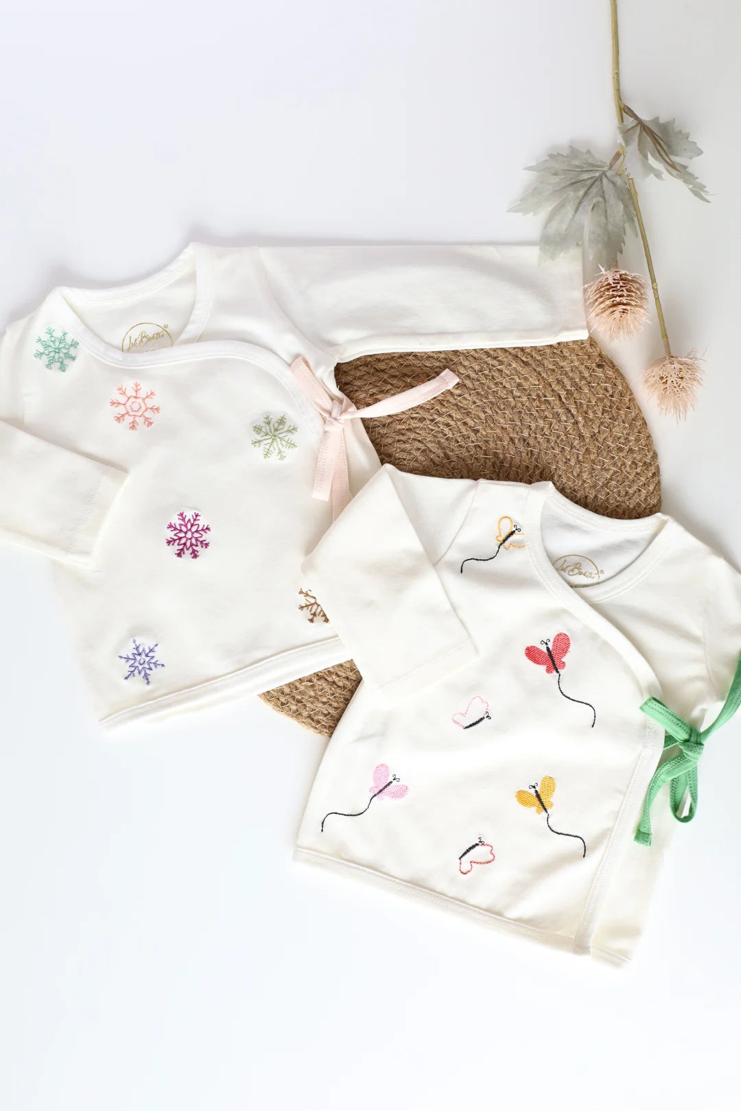 Frost Flutter-Baby Jabla-Kimono Style-Full Sleeve-Pack of 2