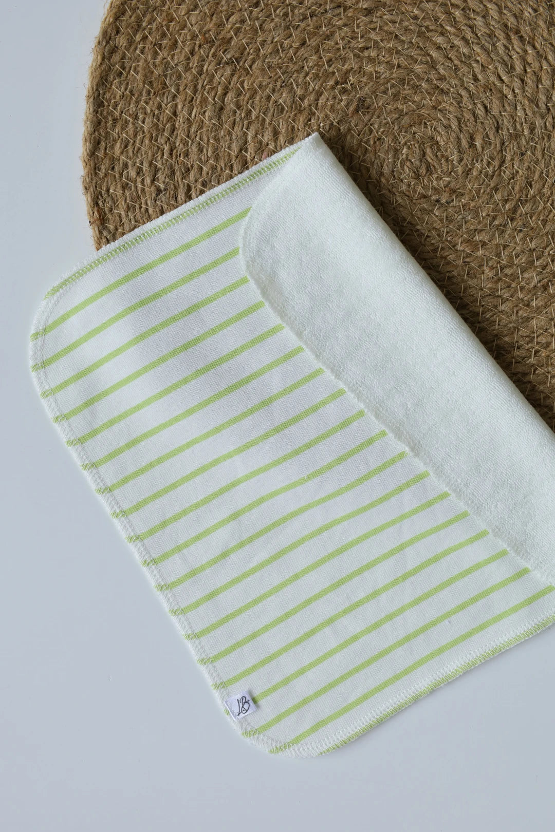 Green-Stripe-Single-Terry-Wipes