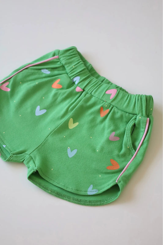 Green-Hearts-Baby-Girls-Shorts