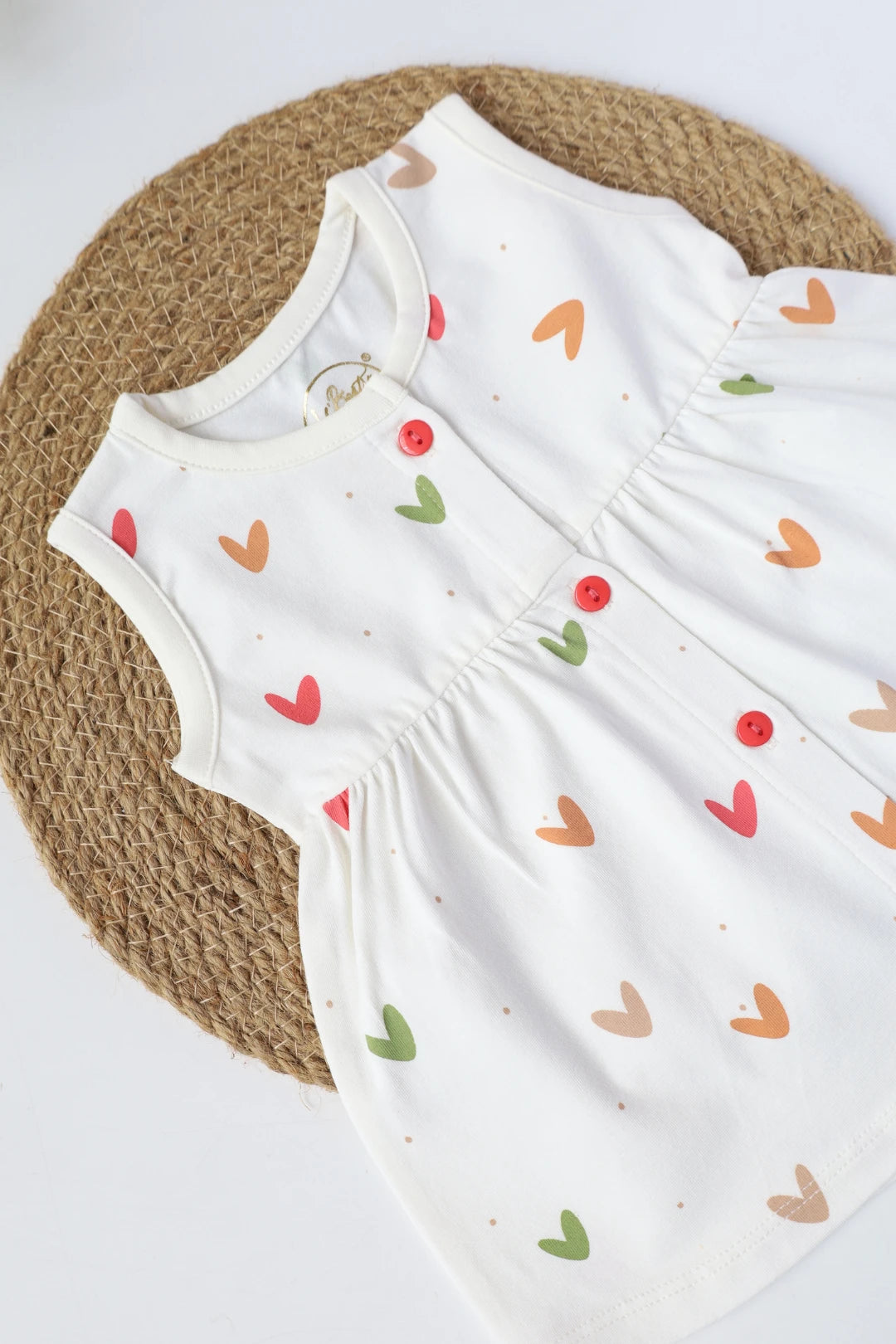 Heartsy Pop-Baby Frock