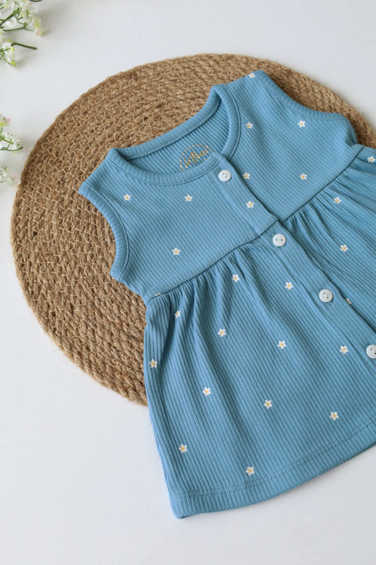 Indigo Charm-Baby Frock