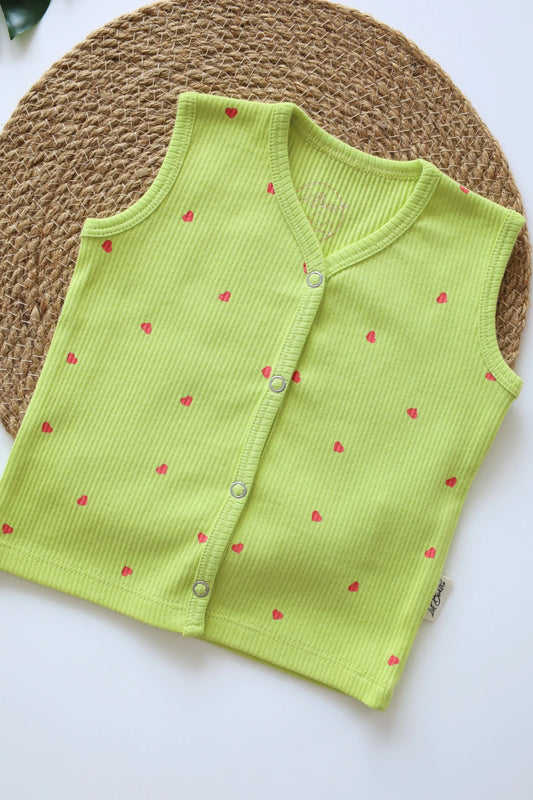 Lime LoveβRibknit Newborn Jabla