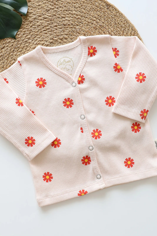 Little Bloom-Ribknit Full Sleeve Jabla