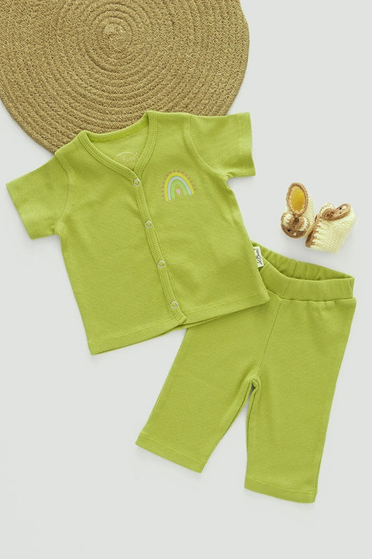 Meadow-Sparkle-RibKnit-Unisex-Baby-Top-and-Pant-Set