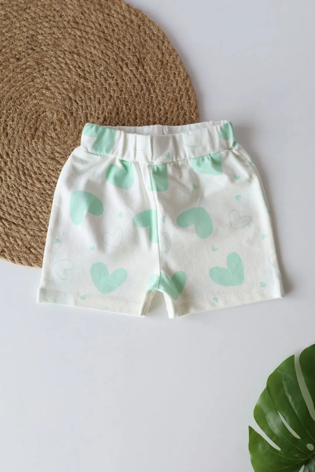 Mint-Heart-Newborn-Shorts
