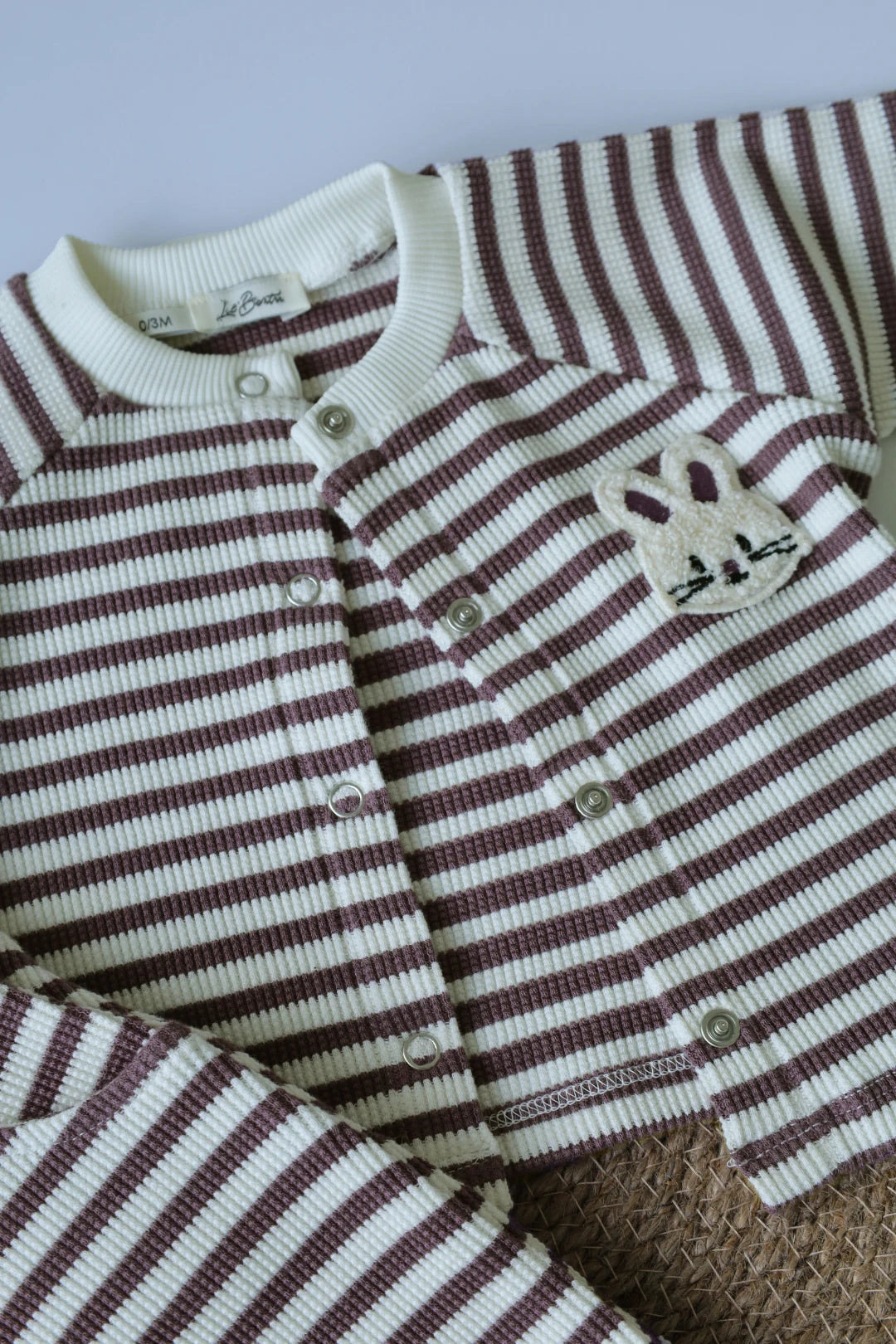 Mulberry-Waffle-Kids-and-Baby-Co-Ord-Set-Front-Button-2