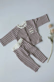 Mulberry-Waffle-Kids-and-Baby Co-Ord Set-Front-Button-0-3 Months