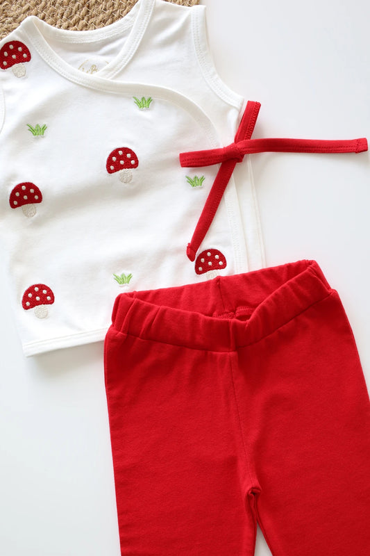 Mushroom-Meadow-Kimono-Top-Pant-Set