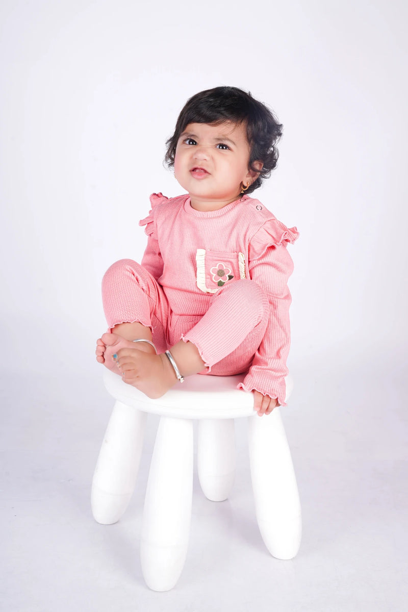 Petal-Blush-Girls-Top-and-Pant-Set-Model-2