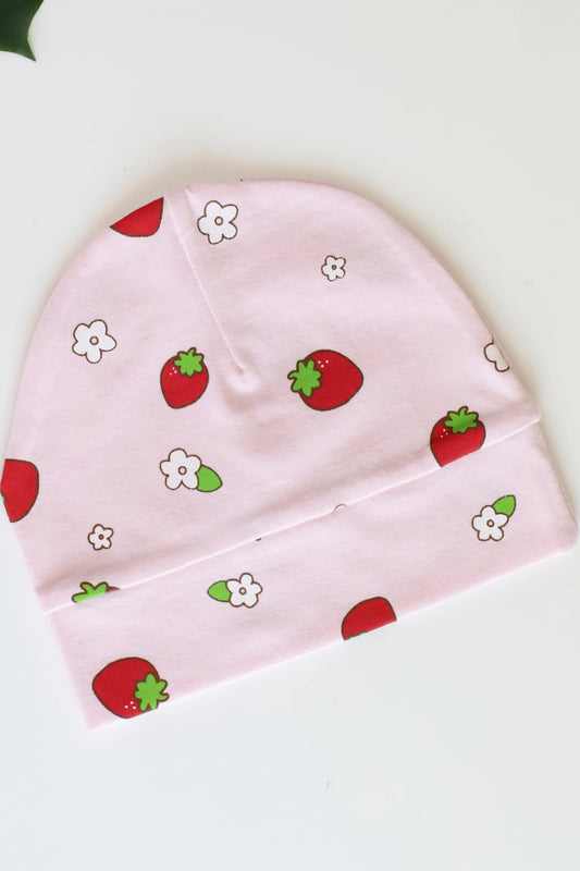 Pink-Berry-Newborn-Cap