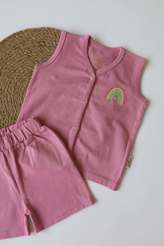 Pink-Rainbow-Newborn-Jabla-and-Shorts