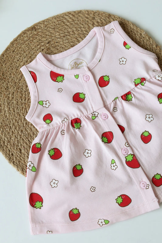 Rosy Pearls-Baby Frock