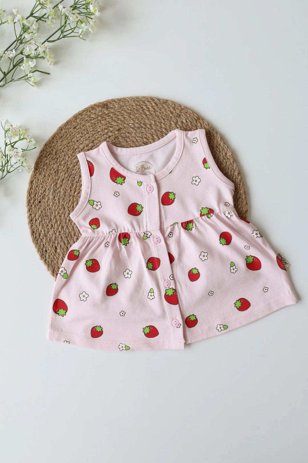 Rosy Pearls-Baby Frock