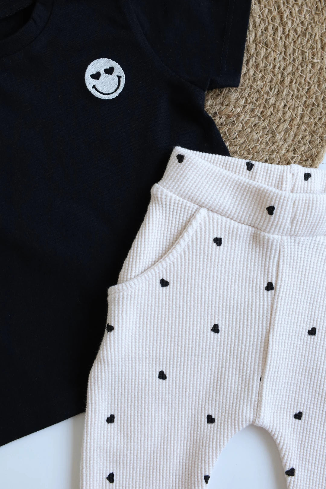 Smiley-Heart-Kids-T-Shirt-and-Pant-Sets