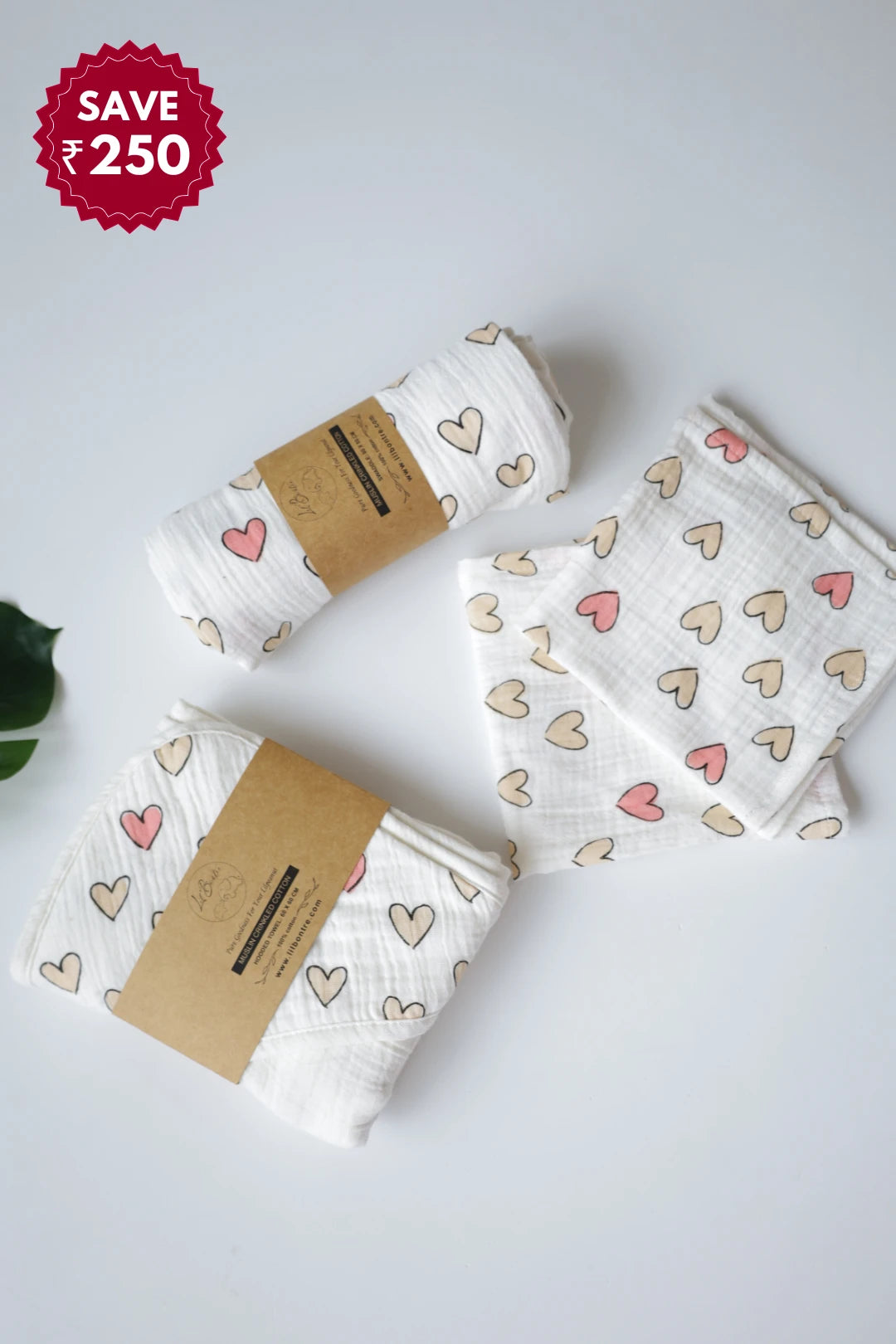 Snuggle-Set-2-Combo-of-Muslin-Baby-Swaddle-Hooded-Towel-and-Wipes
