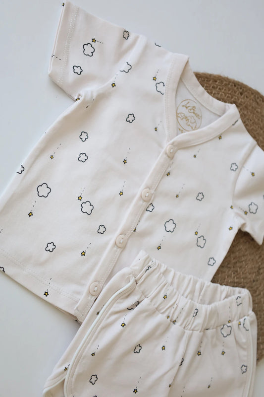 Sparkling-Stardust-Unisex-Baby-Top-and-Shorts-Set