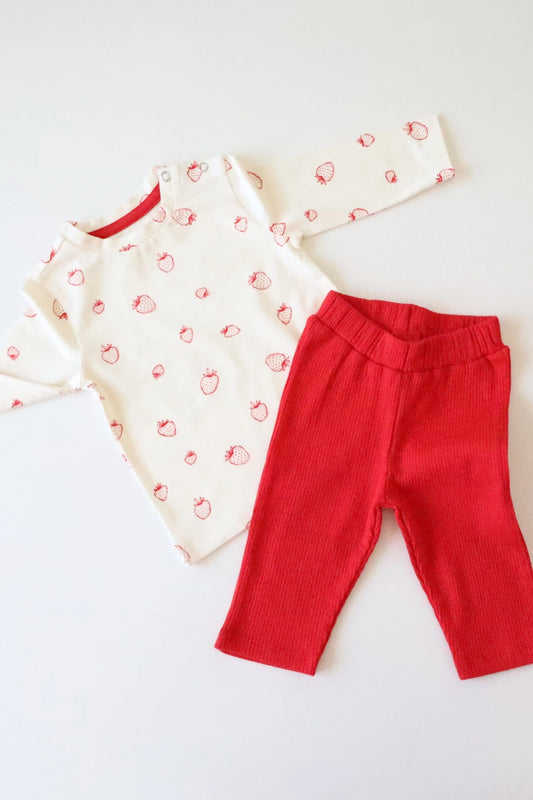 Strawberry-Kids-T-Shirt-and-Pant-Set
