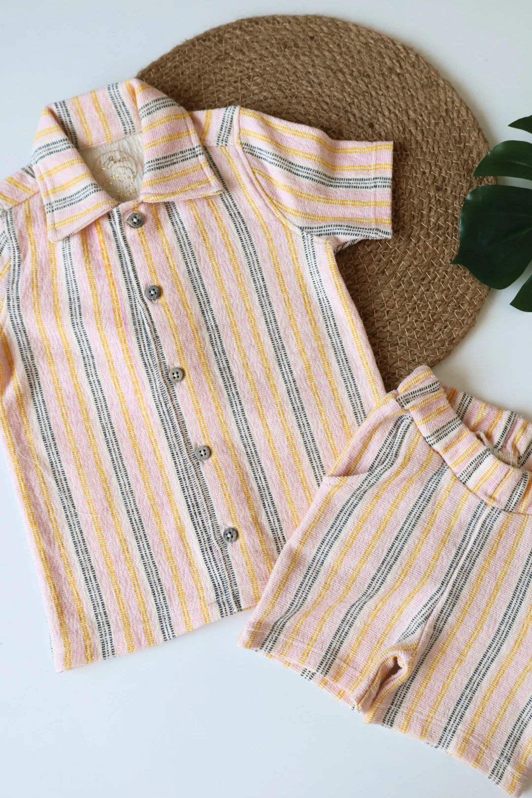 Striped-Serenade-Kids-Shorts-Set-2