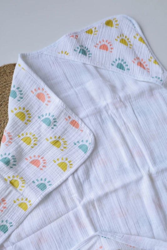 Sunshine-Muslin-Hooded-Baby-Towel