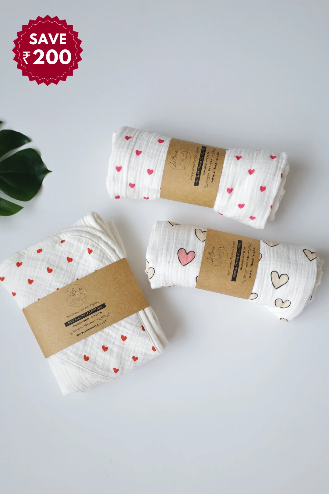 Wrap-N-Roll-Ruby-Token-Combo-of-Muslin-Baby-Hooded-Towel-and-2-Swaddles