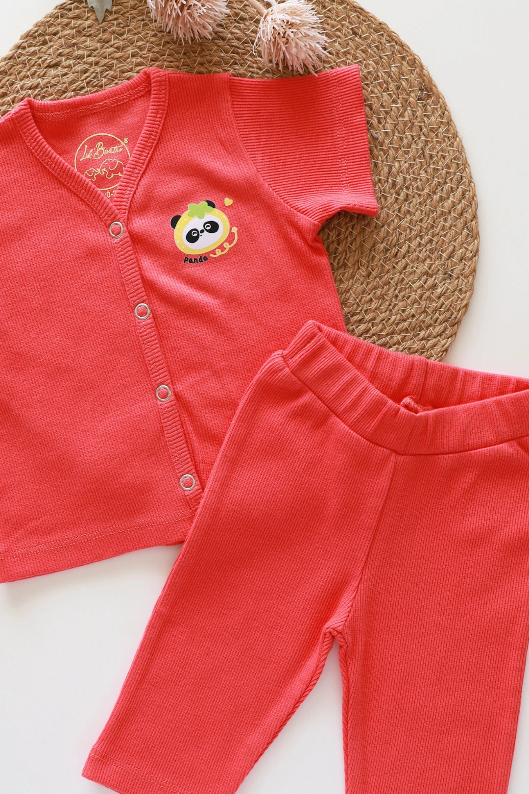 Bambi-RibKnit-Unisex Baby Top and Pant Set