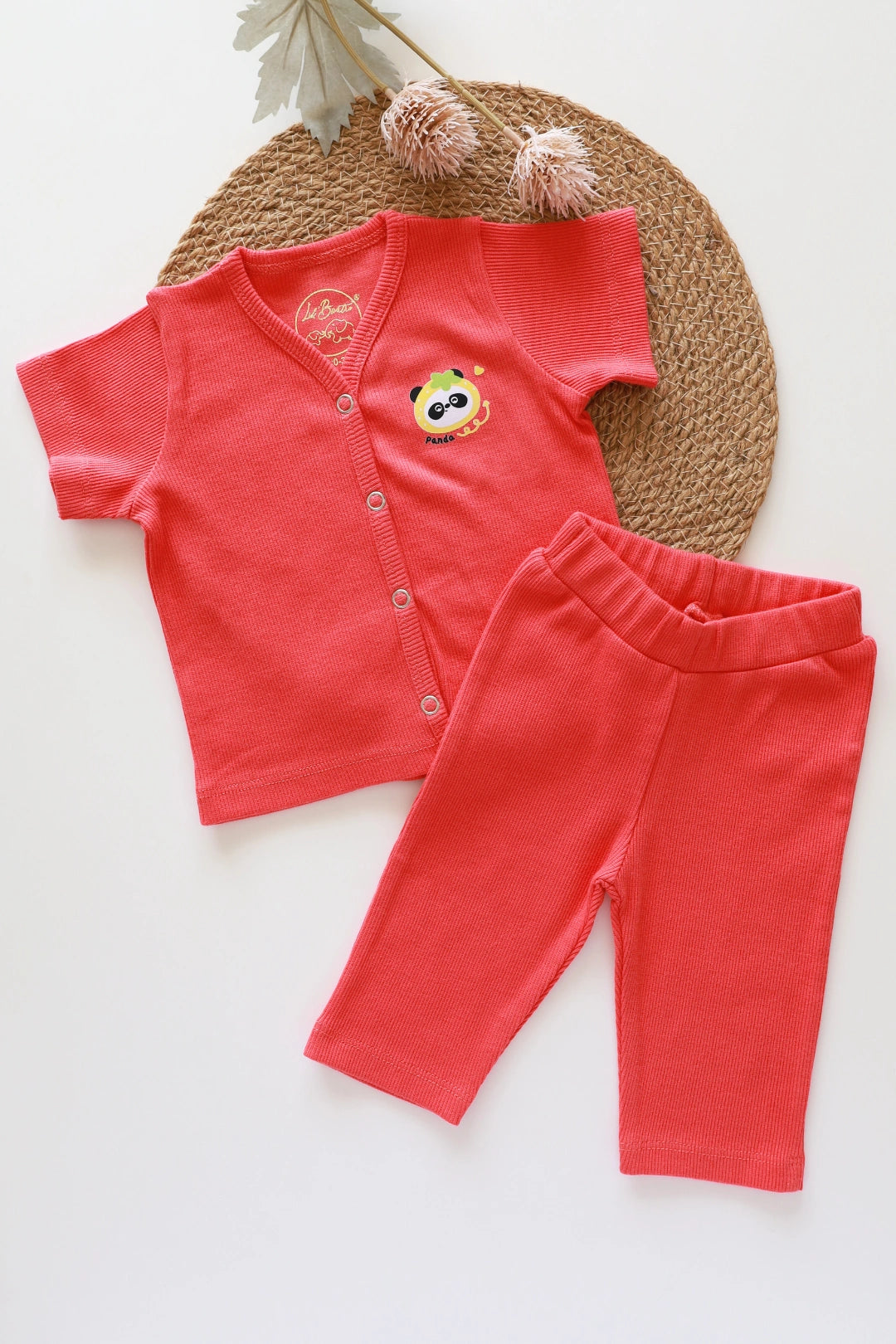 Bambi-RibKnit-Unisex Baby Top and Pant Set