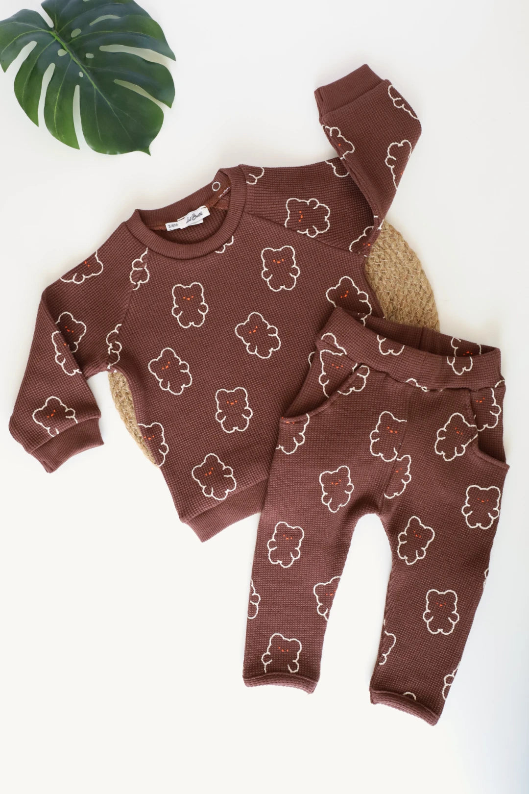 Beary-Kids and Baby Waffle Co Ord Set – LilBontre