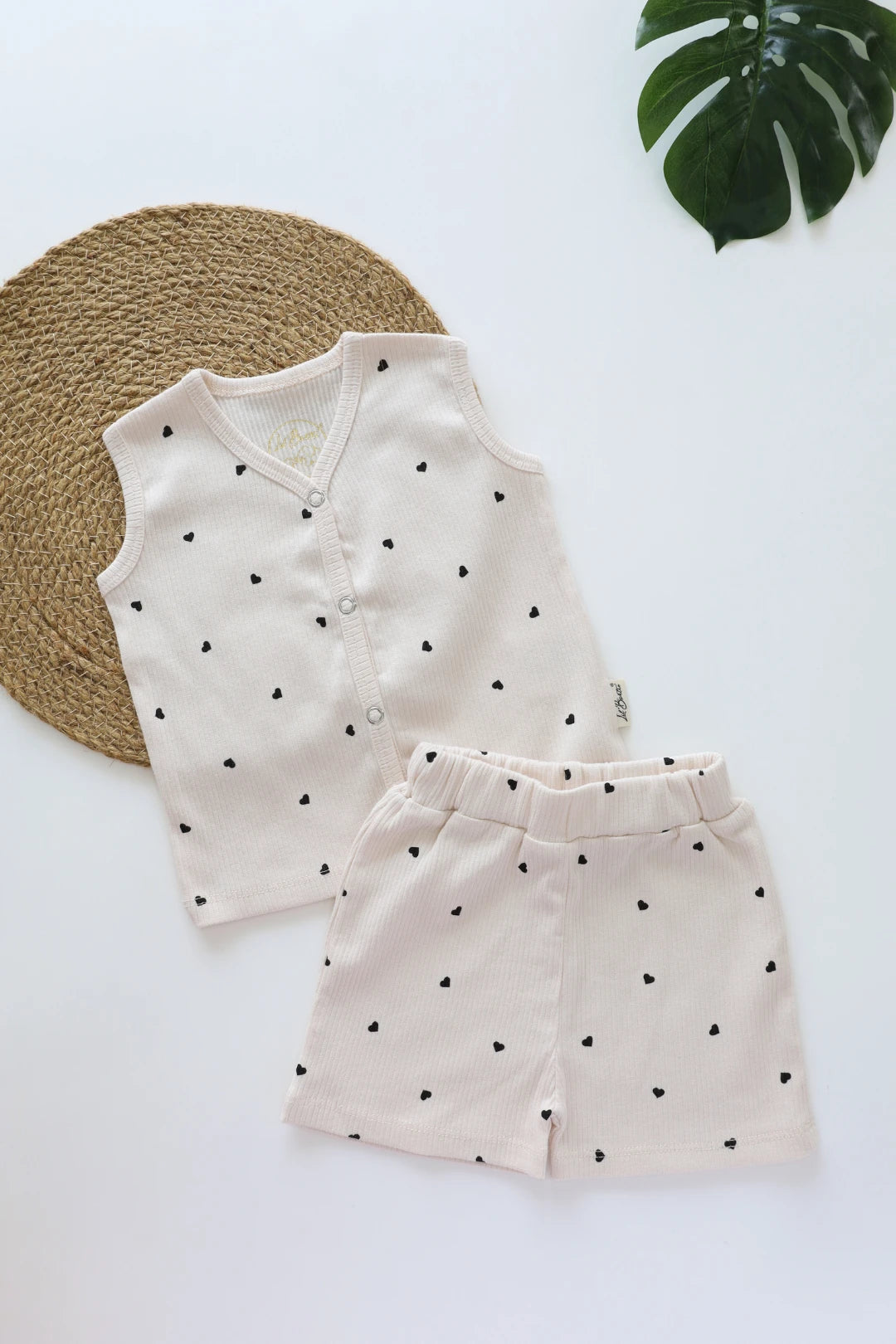 Black-Heart-Top-and-Shorts