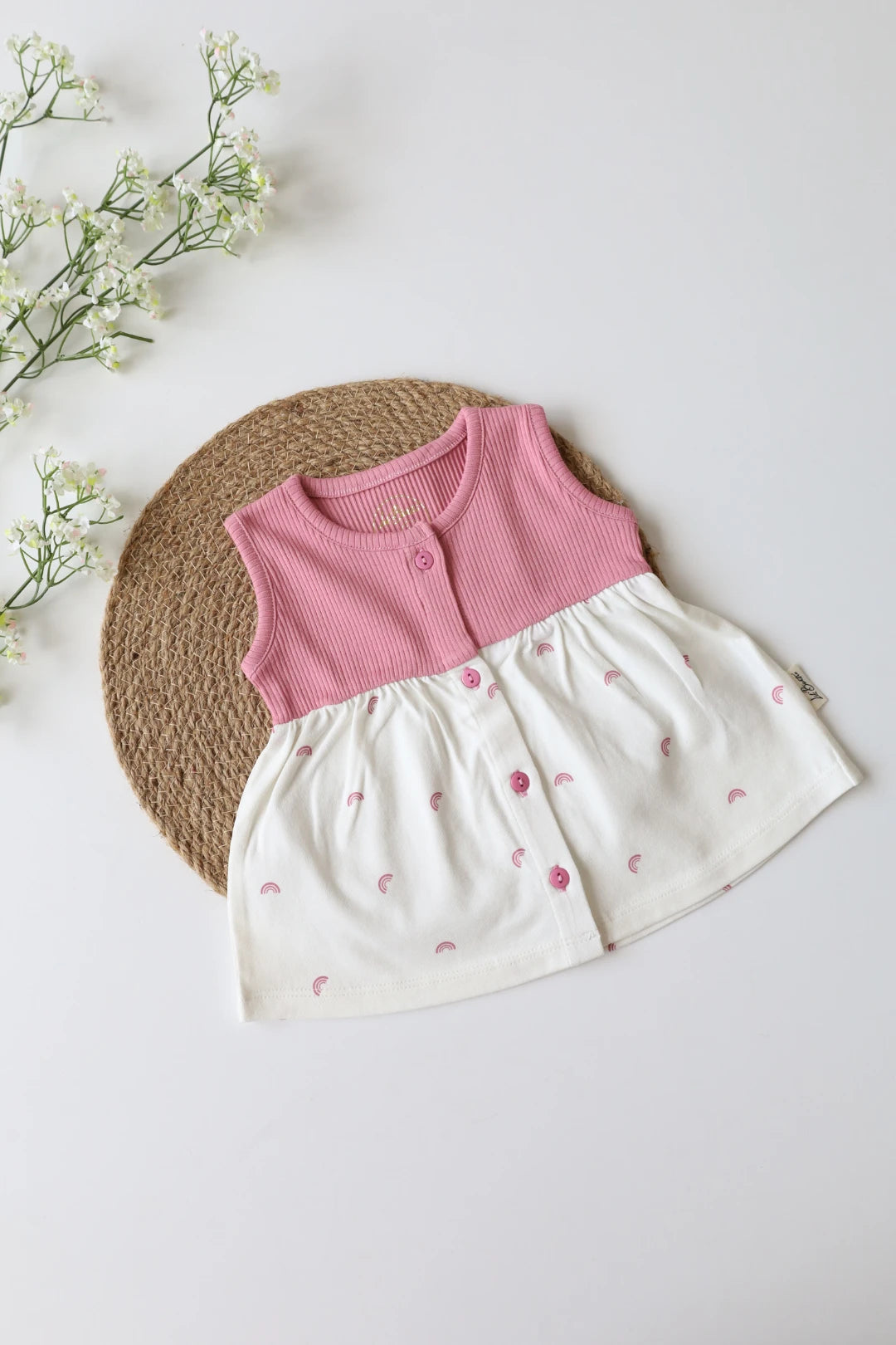 Blush Bow-Baby Frock