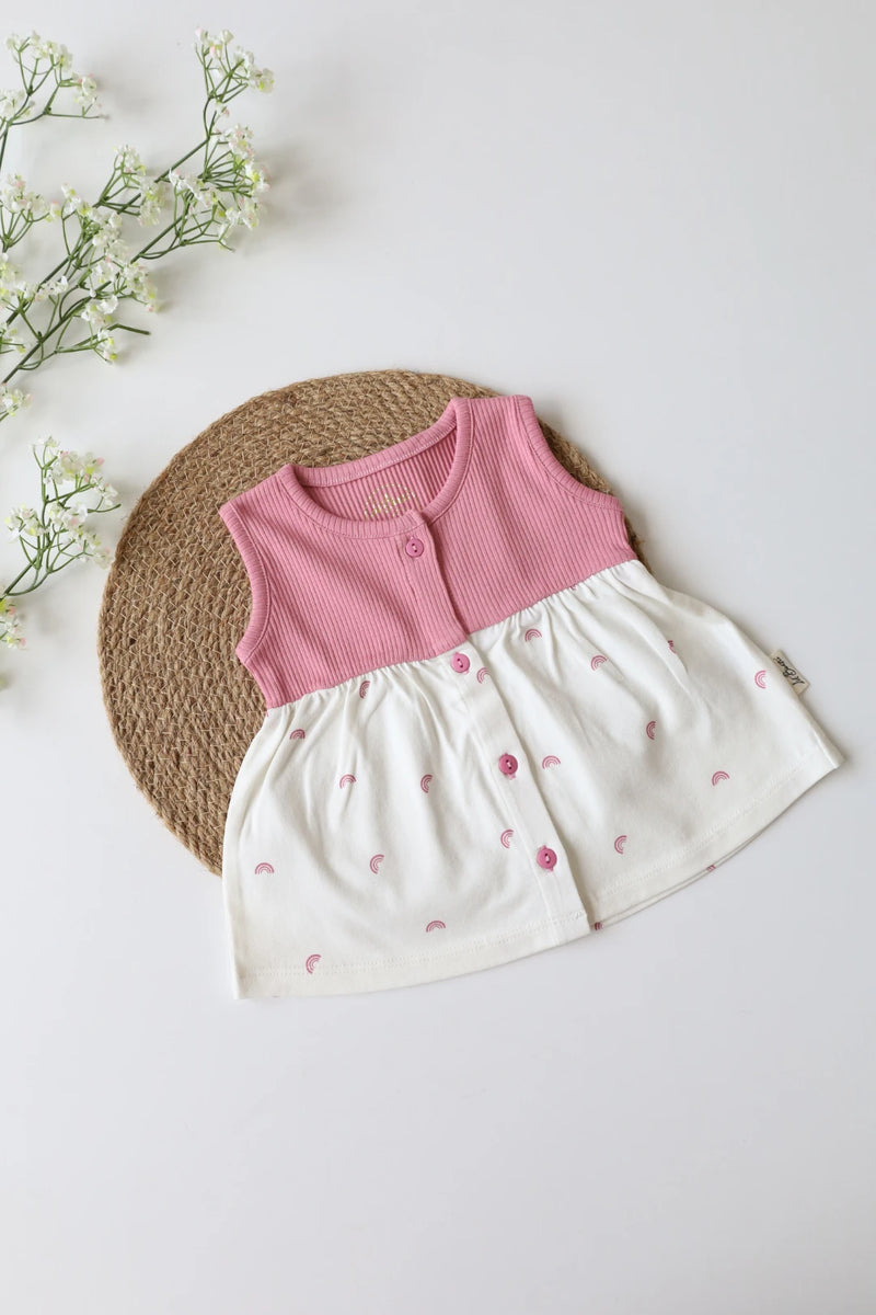 Blush Bow-Baby Frock