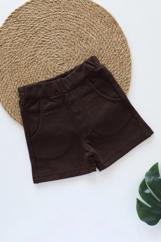 Brown-Truffle-Kids-Shorts