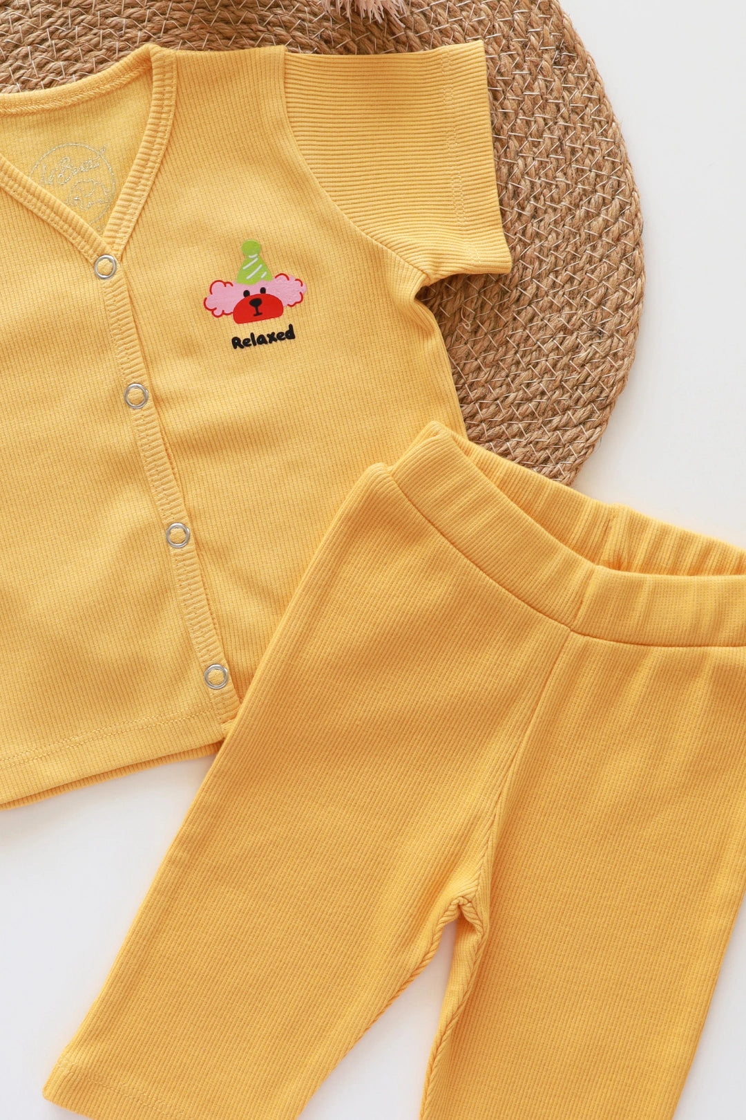 Butter Joy-RibKnit-Unisex Baby Top and Pant-Set