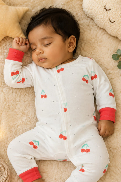 Cerise-Suit-Newborn-Baby-Sleepsuit