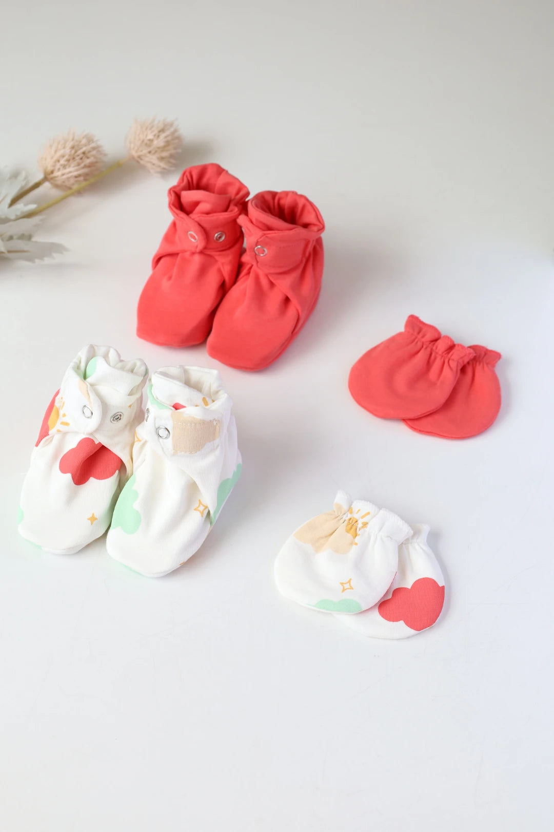 Cloud-Cuddles-Baby-Mittens-and-Booties