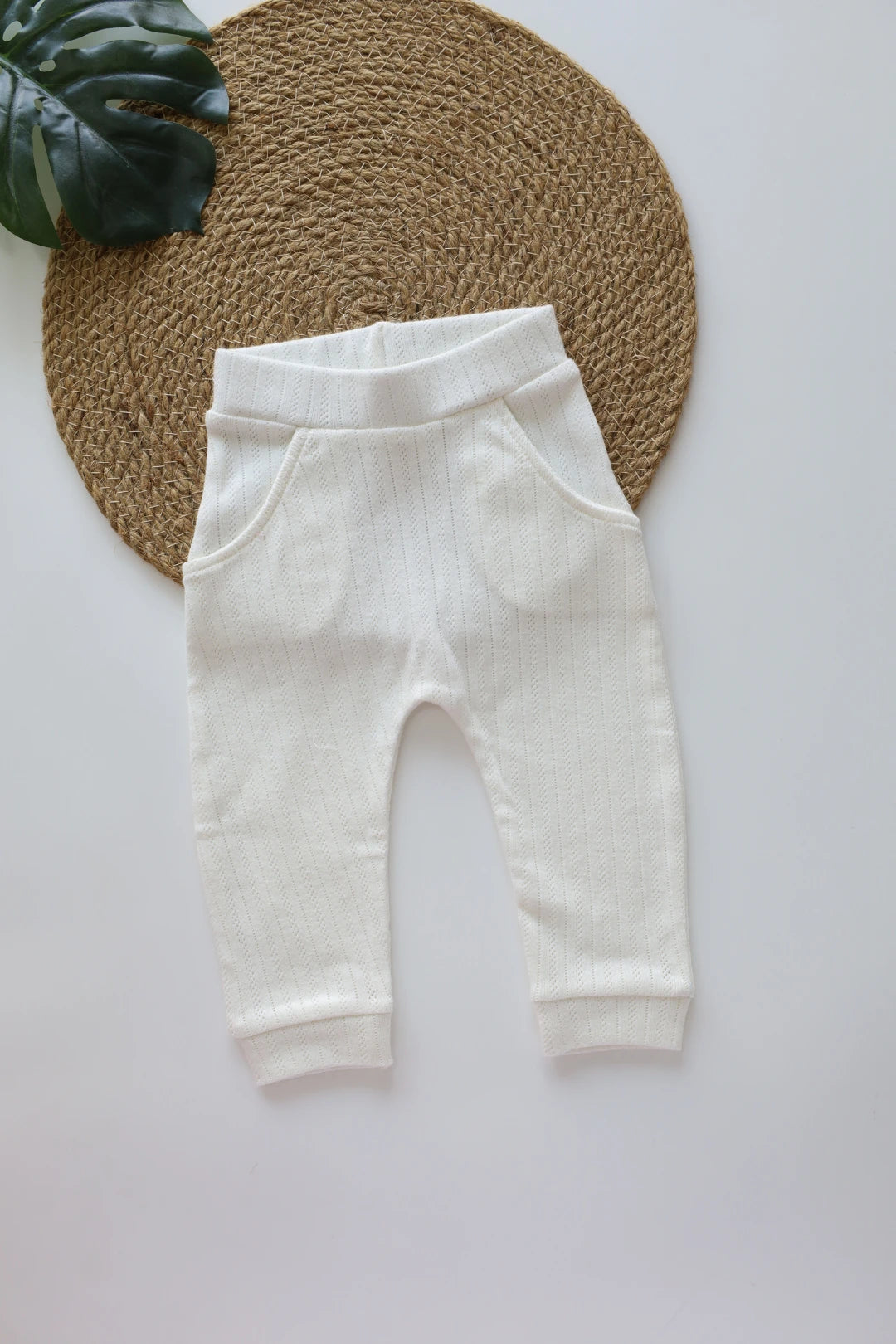 Cozy-White-Baby-Pants