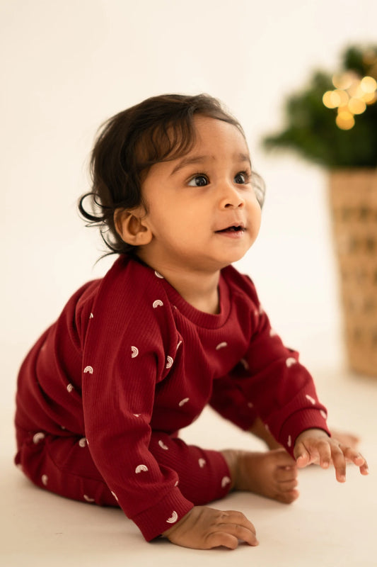 Crimson-Rib-Knit-Kids-Top-and-Pant