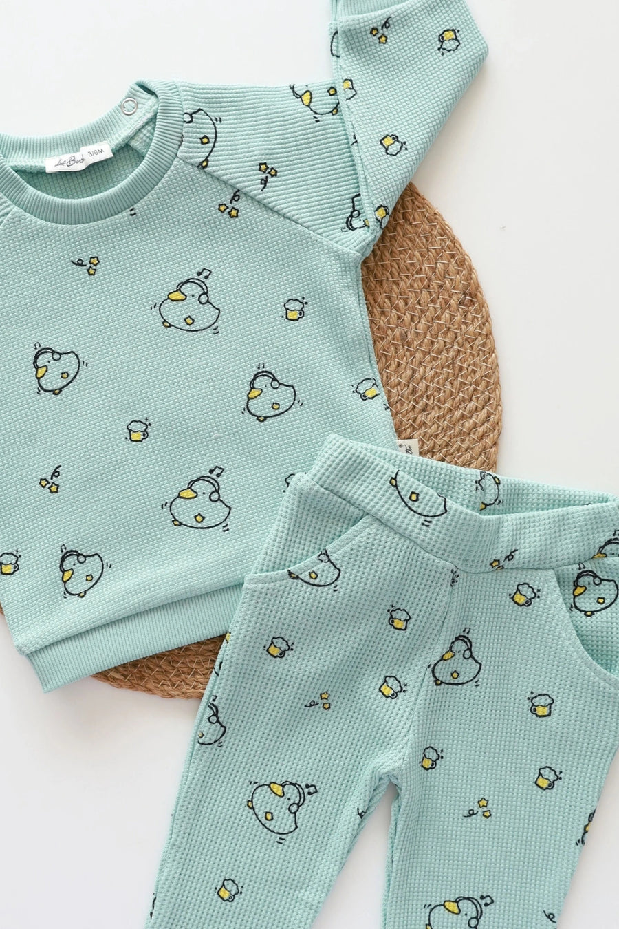 Duckling-Waffle-Kids-and-aby-Co-Ord-Set