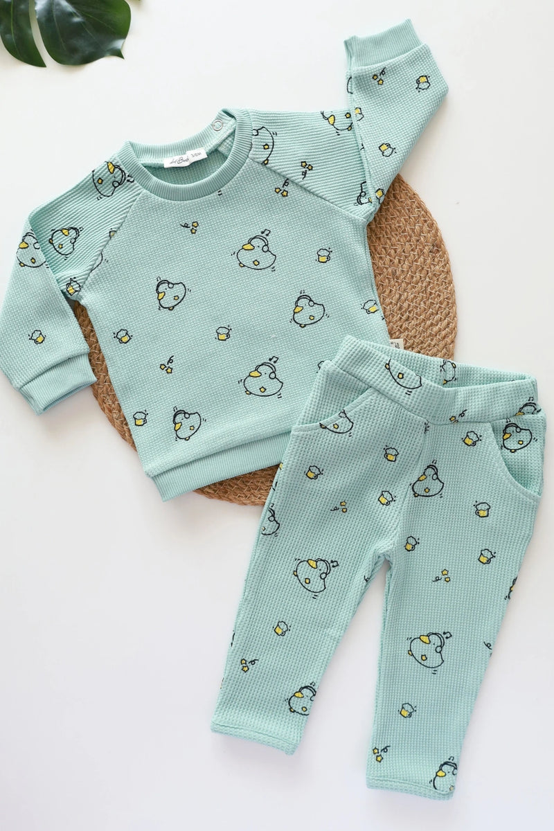 Duckling-Waffle-Kids-and-aby-Co-Ord-Set